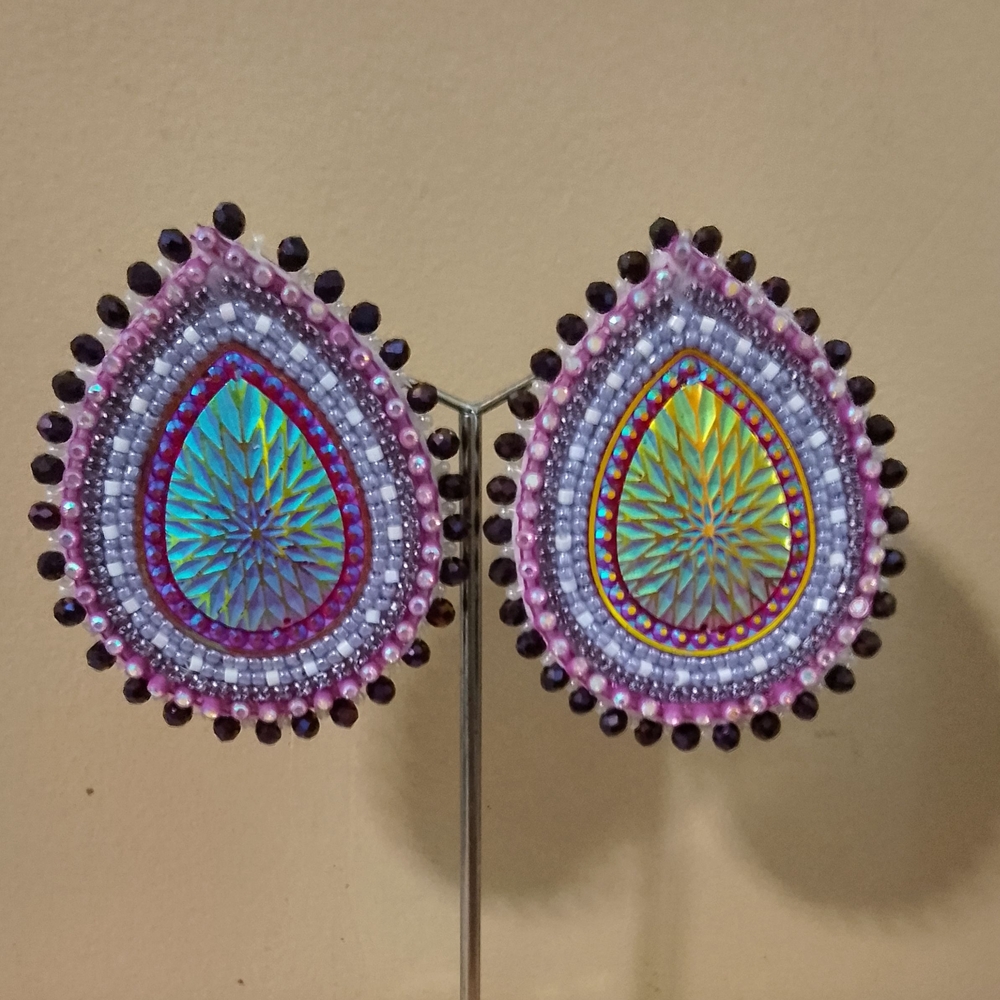 Holographic Teardrop Earrings